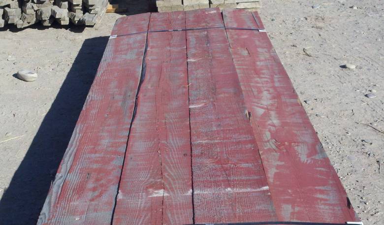 NatureAged Red Painted Barnwood