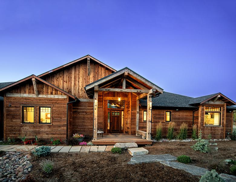 ThermalAged Wedgelap Siding and Board-on-Board Siding, Hand-Hewn Timbers  (#67511)