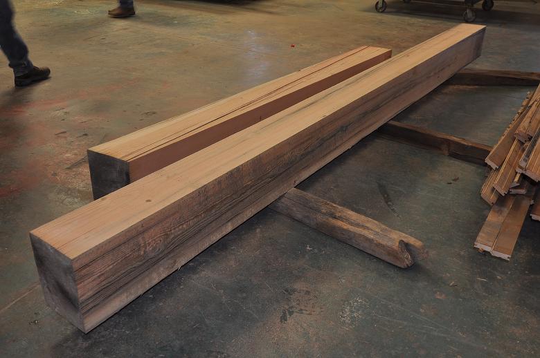 8 x 10 x 6' and 8 x 10 x 10' TWII Mantels (Band-Sawn and Lightly Sanded)