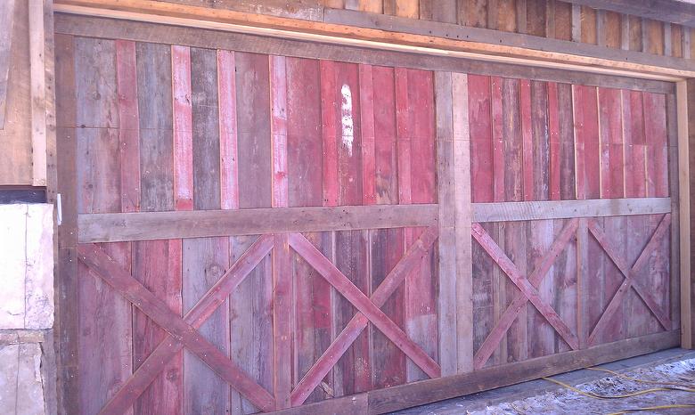 Reclaimed Brown & Red Painted Barnwood 