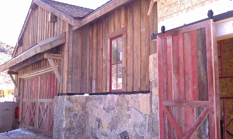 Reclaimed Brown & Red Painted Barnwood 