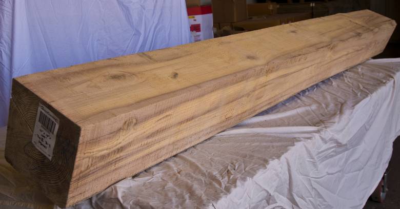 10 x 10 x 109" TWII Bandsawn Mantel