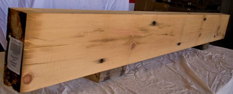 Antique Softwood Unfinished Mantel