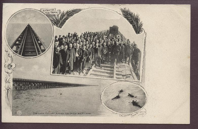 Opening Day on the Trestle (postmarked Jan 4, 1907)