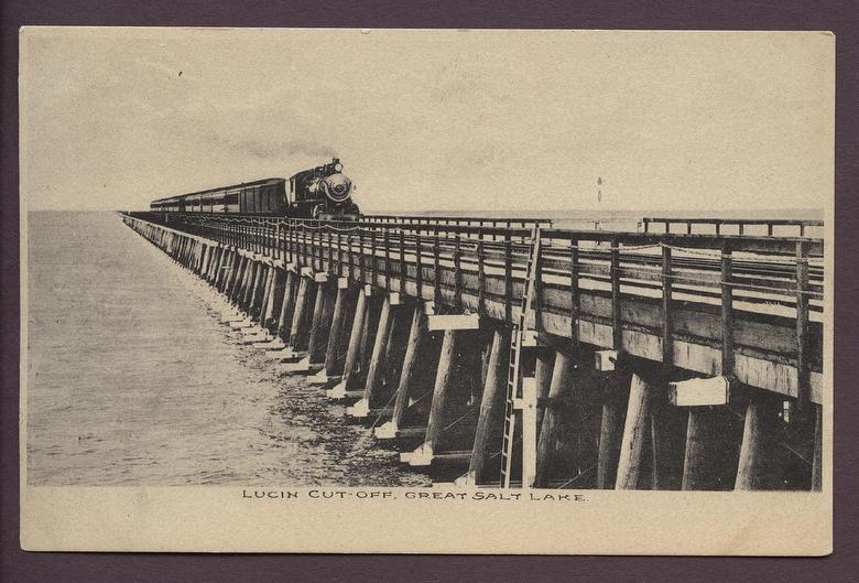 Great shot of the trestle (circa 1904 - 1907)