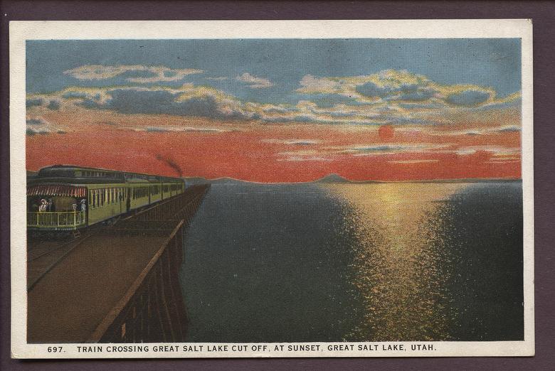 Trestle at Sunset (printed in USA in latter half of 1911 by Curt Otto Teich)
