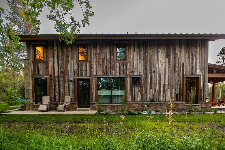 Weathered Picklewood Shiplap Siding and Antique Gray Barnwood Window Trim