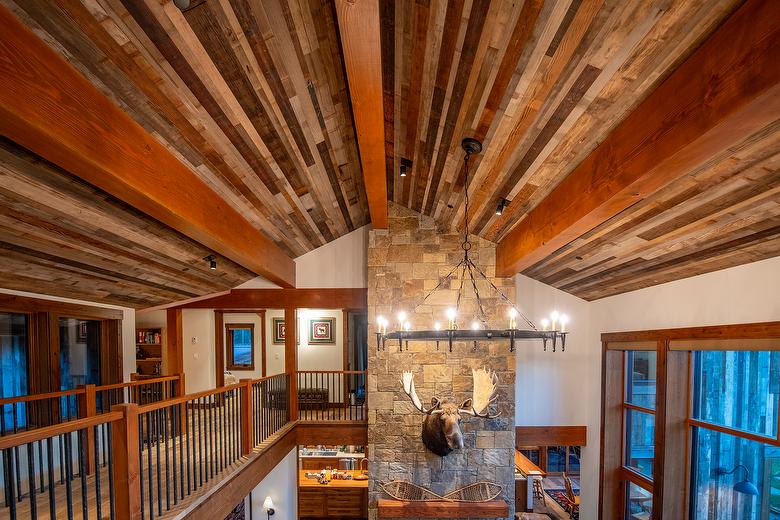 Weathered Picklewood Shiplap Ceiling