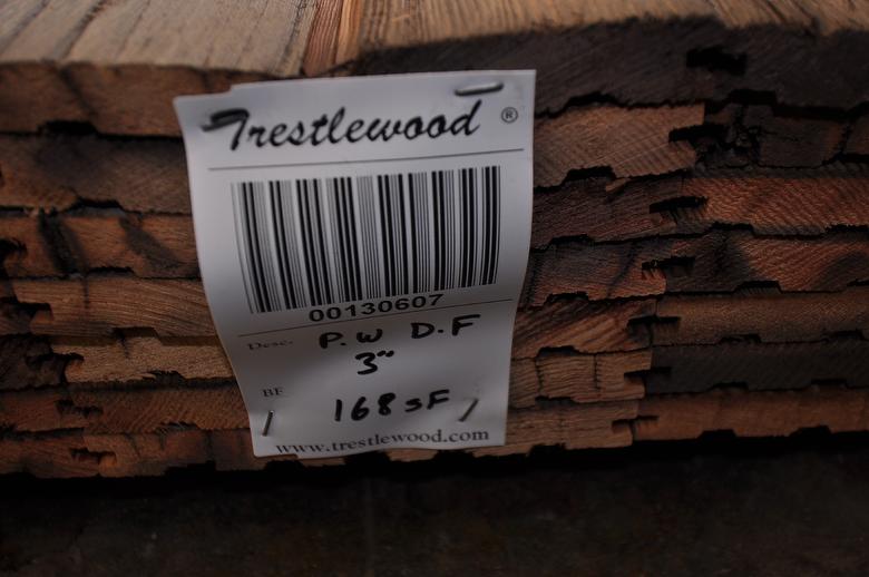 bc# 130607 - .75" x 3" Picklewood As-Is Weathered Flooring - 168.00 sf