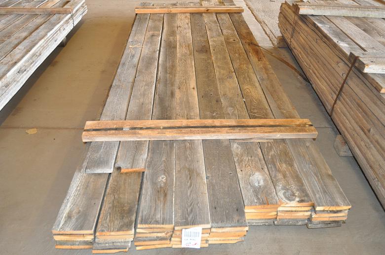 1 x 4-10" x 6-13' Gray Barnwood