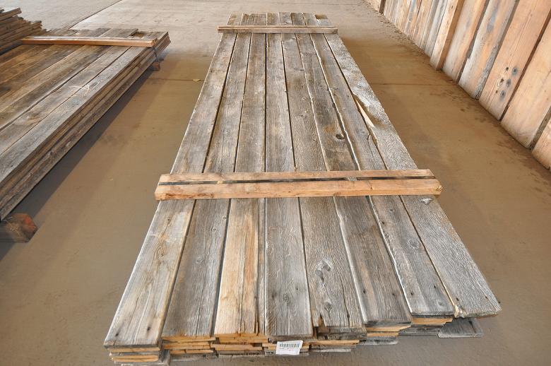 1 x 4-10" x 6-13' Gray Barnwood