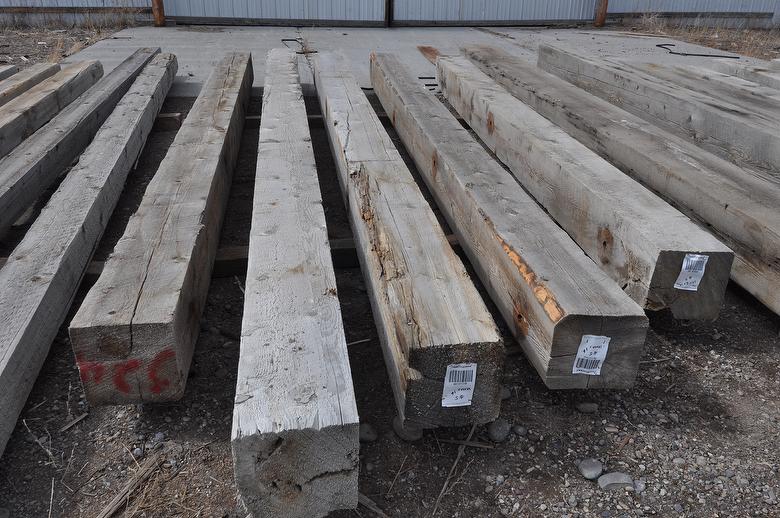 10 x 10 x 14-18' Weathered C-S Timbers