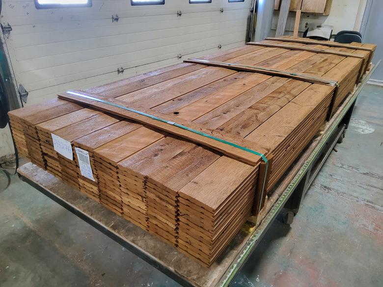 ThermalAged Brown T&G Lumber (Dark)