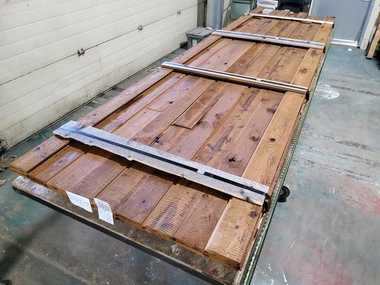 ThermalAged Brown Shiplap Lumber (Dark)