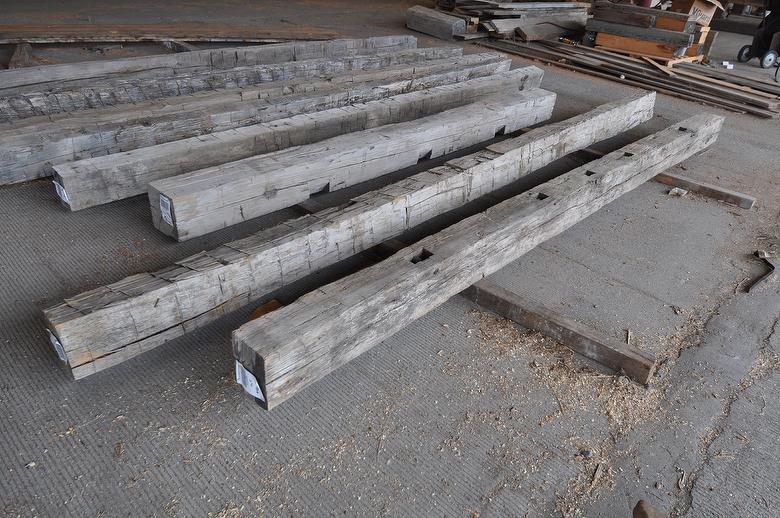 6 x 8 x 13' & 6 x 8 x 15' Hand-Hewn Timbers