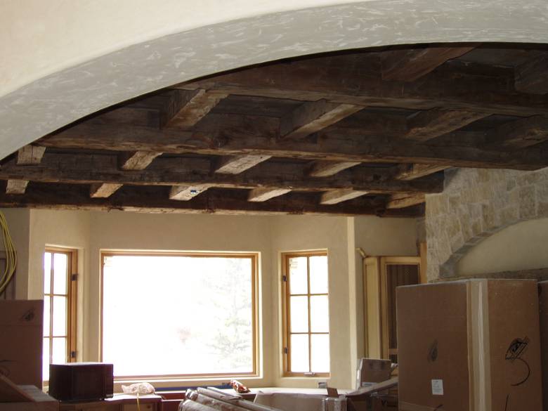 Weathered and Hand-Hewn Timbers