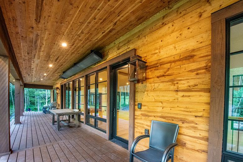 ThermalAged Medium Brown Shiplap Siding and T&G Soffit