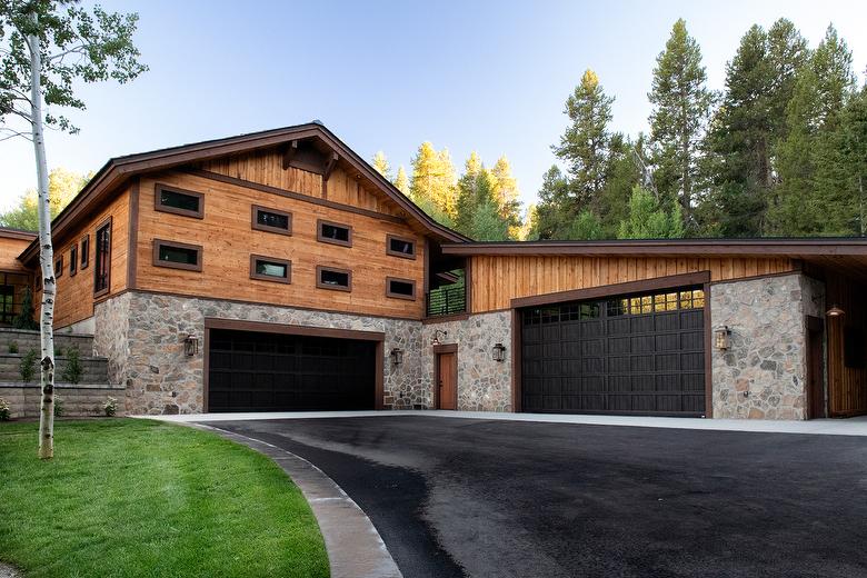 ThermalAged Medium Brown Shiplap Siding, Board-and-Bat Siding, and T&G Soffit