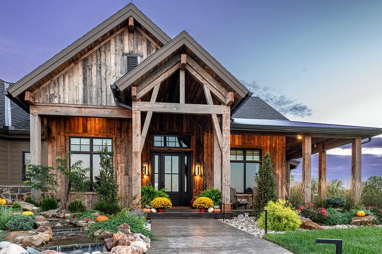 WeatheredBlend Timbers, Antique Gray Barnwood--Siding, and NatureAged Gray Barnwood--Trim