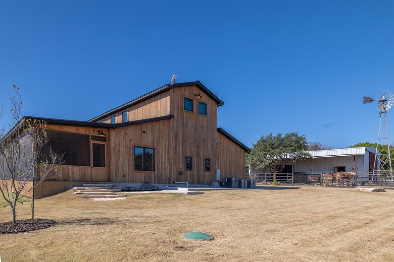 ThermalAged Medium Brown Shiplap Siding and Lumber (Window Trim)