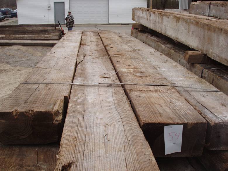 Weathered (roughsawn) Antique Pine Timbers / As-Is patina