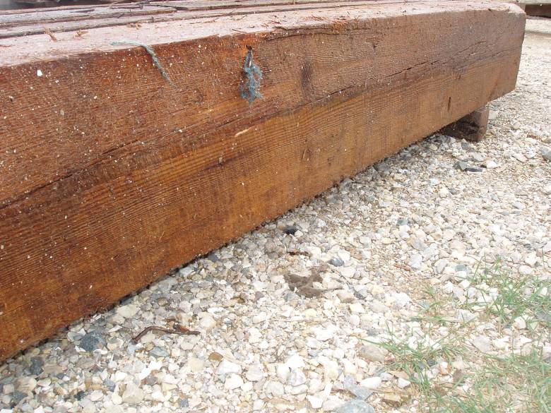 Weathered (roughsawn) Antique Pine Timbers / Pressure washed--still wet