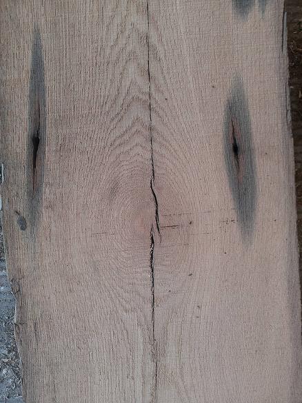 3 1/4 x 11 1/2 x 9' Oak Resawn Timber (1 Edge Left Weathered to provide max width)