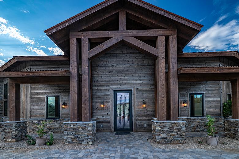 NatureAged Gray+ Shiplap Siding and Lumber Window Trim