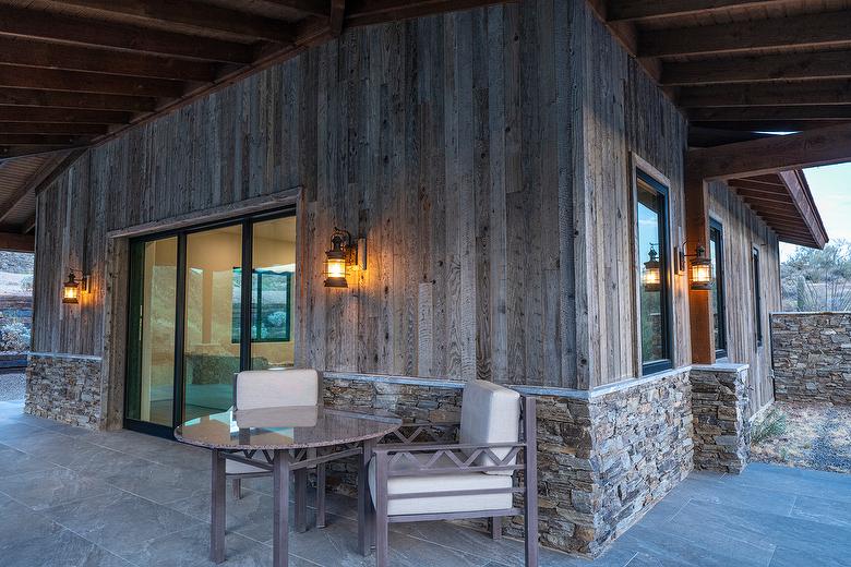 NatureAged Gray+ Shiplap Siding and Lumber Window Trim