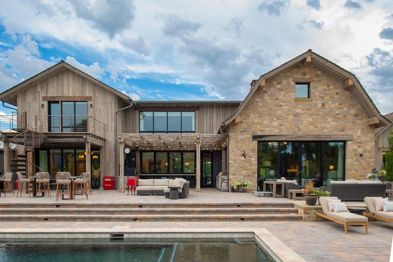 NatureAged Gray Shiplap and Board-and-Bat Siding and WeatheredBlend Timbers