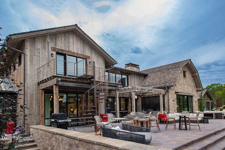 NatureAged Gray Shiplap and Board-and-Bat Siding and WeatheredBlend Timbers