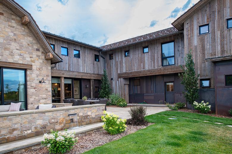 Antique Brown Shiplap and Board-and-Bat Siding and WeatheredBlend Timbers