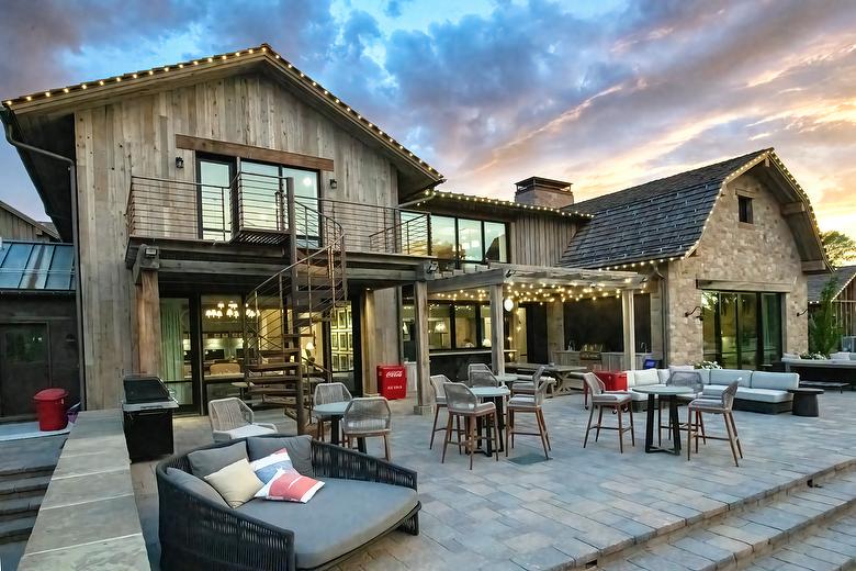NatureAged Gray Shiplap and Board-and-Bat Siding and WeatheredBlend Timbers