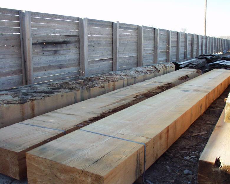 Large DF timbers / Two split and one whole