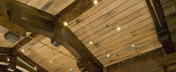 Reclaimed Wood Ceiling