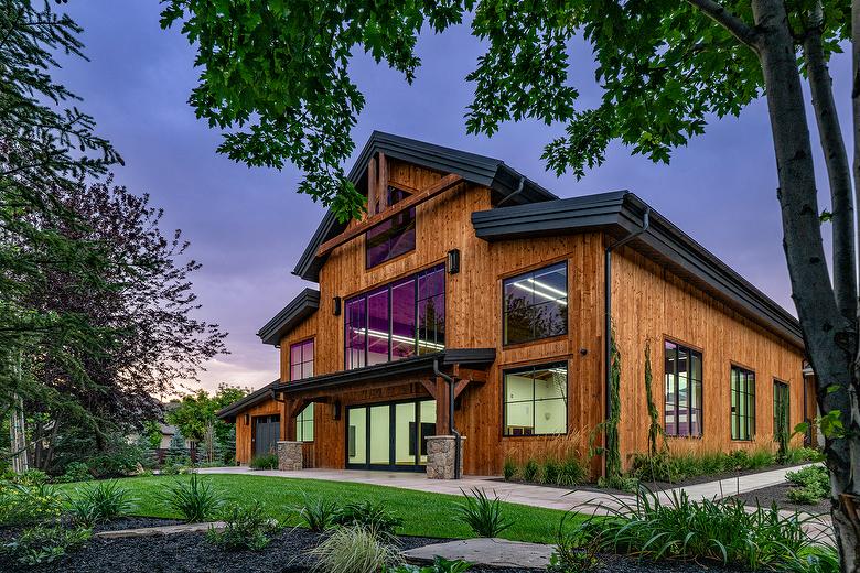 ThermalAged Medium Brown Lumber Trim and T&G Siding