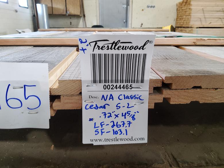 bc# 244465 - .72" x 4.625" NatureAged Gray Cedar Shiplap[Classic] - 103.29 sf - L = 2-16' - Photo #314759