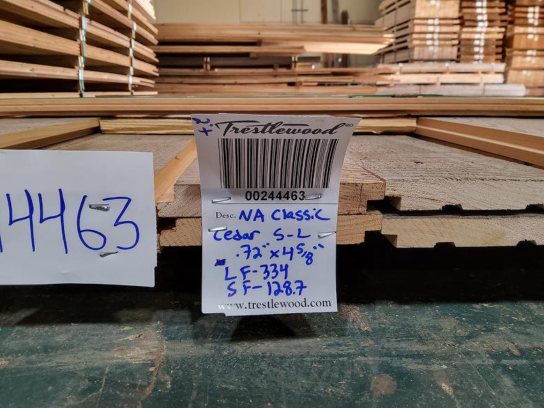 bc# 244463 - .72" x 4.625" NatureAged Gray Cedar Shiplap[Classic] - 128.73 sf - L = 2-16' - Photo #314765