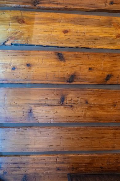 2" Hand-Hewn Pressed Middles (faux hewn texture added with press)