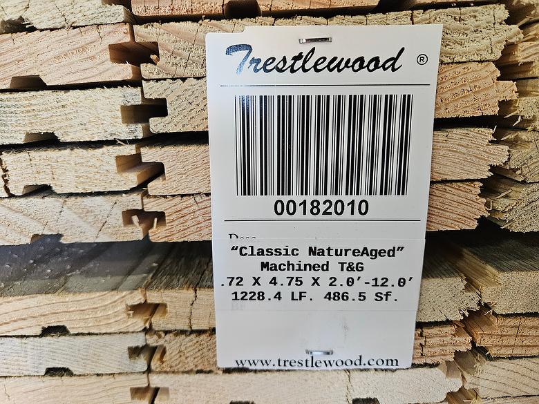 bc# 182010 - .72" x 4.75" NatureAged Gray T&G Lumber[Classic] - 486.50 sf - 2' to 12' - Photo #320462