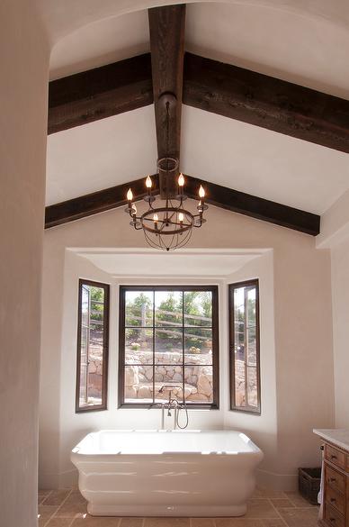 Douglas Fir Rustic Resawn Timbers and Ceiling - Santa Barbara, California