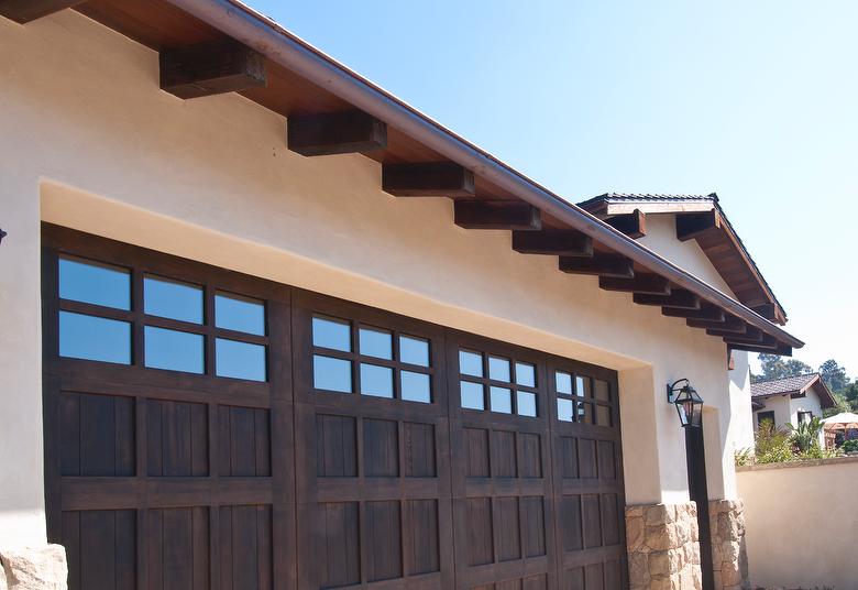 Douglas Fir Rustic Resawn Timbers and Ceiling - Santa Barbara, California