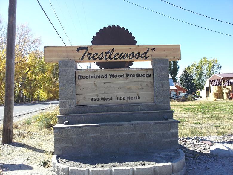 Sign at Brigham City, Utah Yard