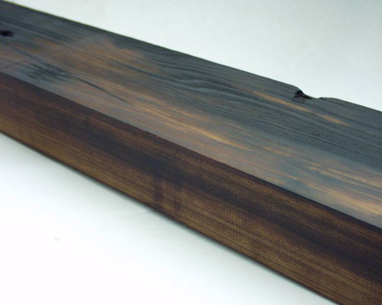 Redwood picklewood staves / planed and oiled--note staining and character