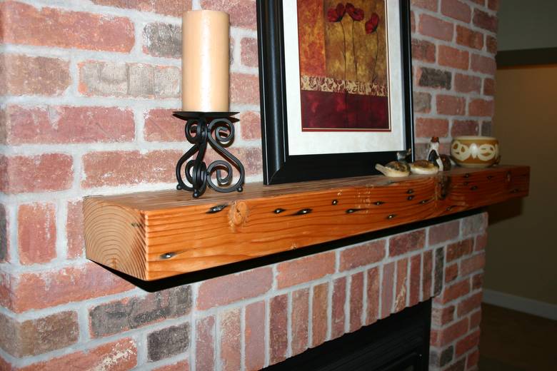 Photo #39343 - Reclaimed Douglas Fir Mantel - Blackfoot, Idaho