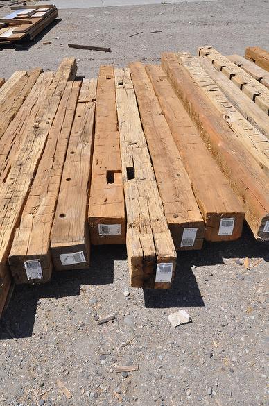 8 x 8 Hand-Hewn Timbers