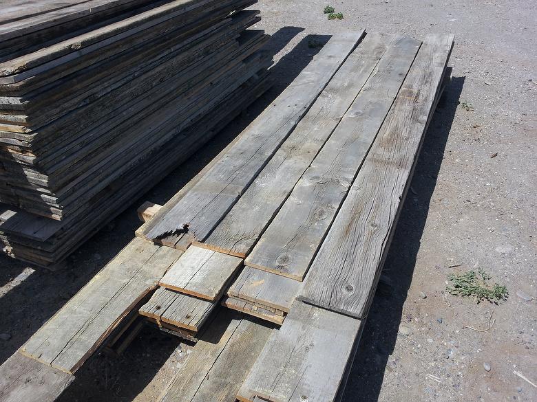 1 x 10 x 7-9' Gray Barnwood