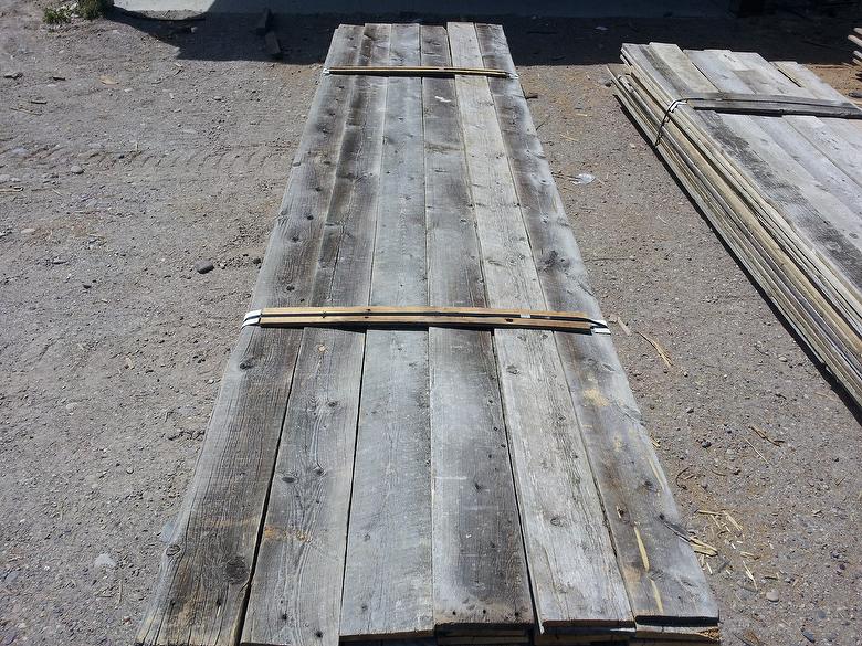 1 x 8 Gray Barnwood (Front Side)