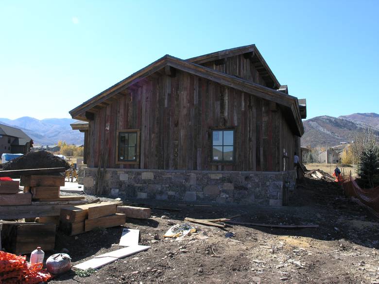 Weathered Painted Barnwood - Faded Red