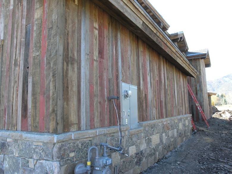 Weathered Painted Barnwood - Faded Red